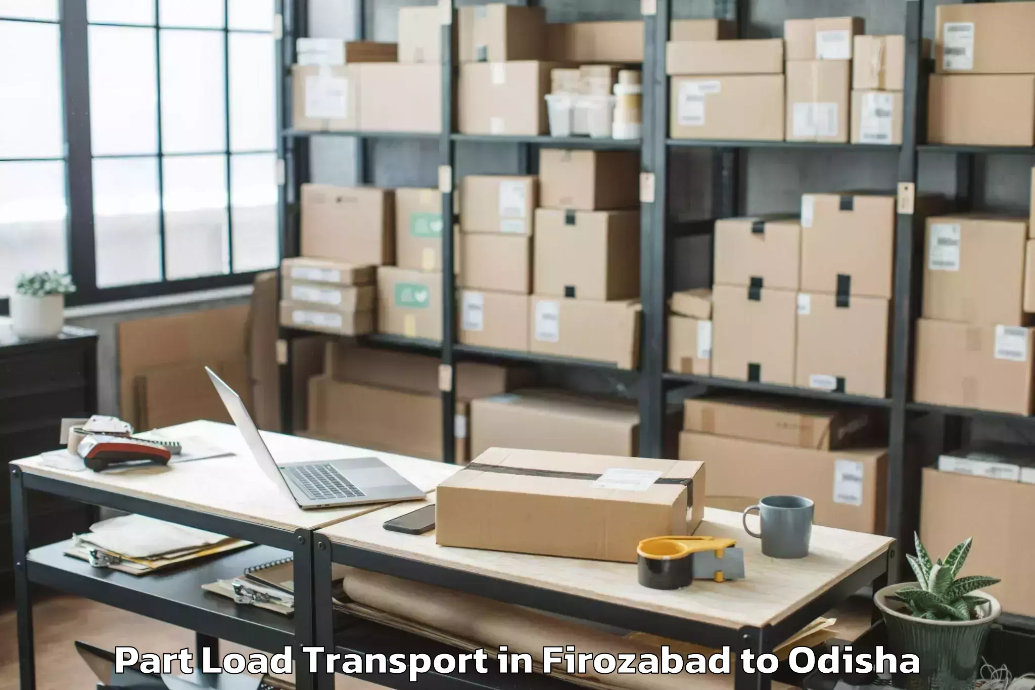 Affordable Firozabad to Balugaon Part Load Transport